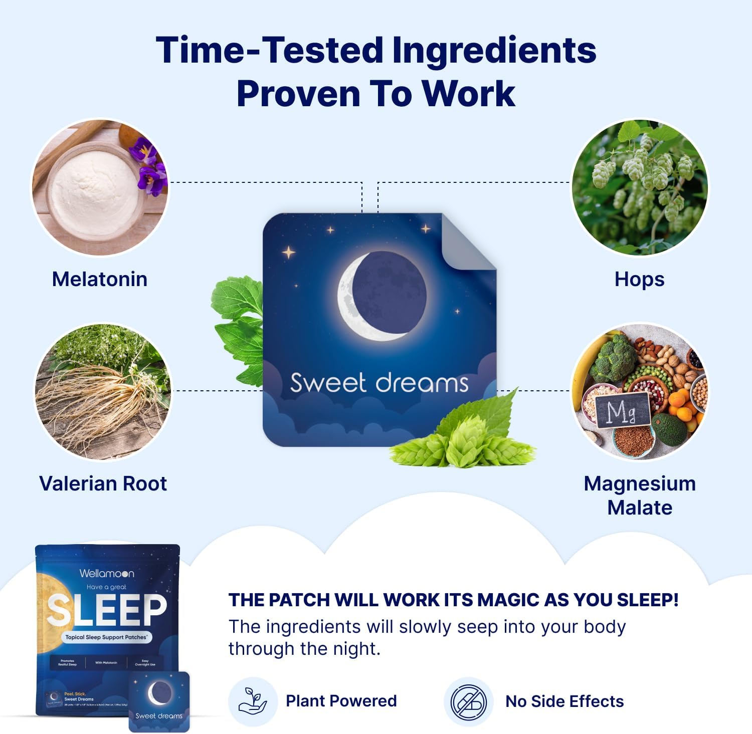 Wellnee & Wellamoon Wellness Pack: Herbal Knee Comfort Patches (10 Count) & Natural Sleep Support Patches (28 Count) – Joint & Muscle Comfort with Plant-Based Sleep Aid - PrimeBioHealth - canada supplements
