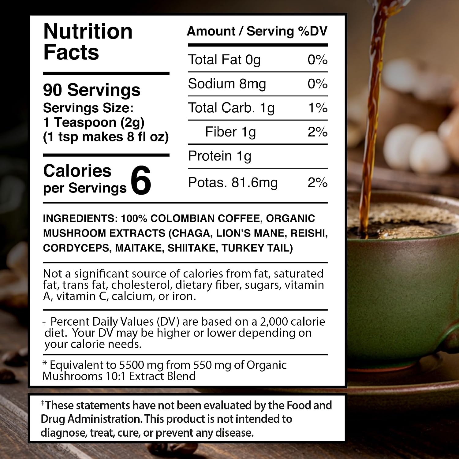 WELLNESS LABSRX Lions Mane Powder 2000mg - Mushroom Coffee Blend | Bundle - PrimeBioHealth - canada supplements