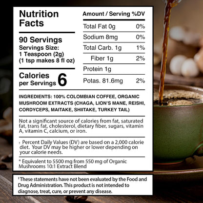 WELLNESS LABSRX Lions Mane Powder 2000mg - Mushroom Coffee Blend | Bundle - PrimeBioHealth - canada supplements