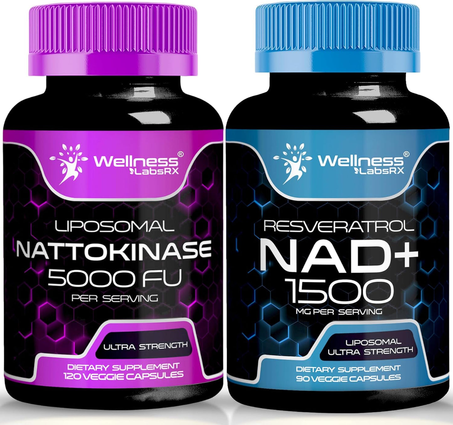 WELLNESS LABSRX NAD Capsules │Nattokinase Capsules | Bundle - PrimeBioHealth - canada supplements