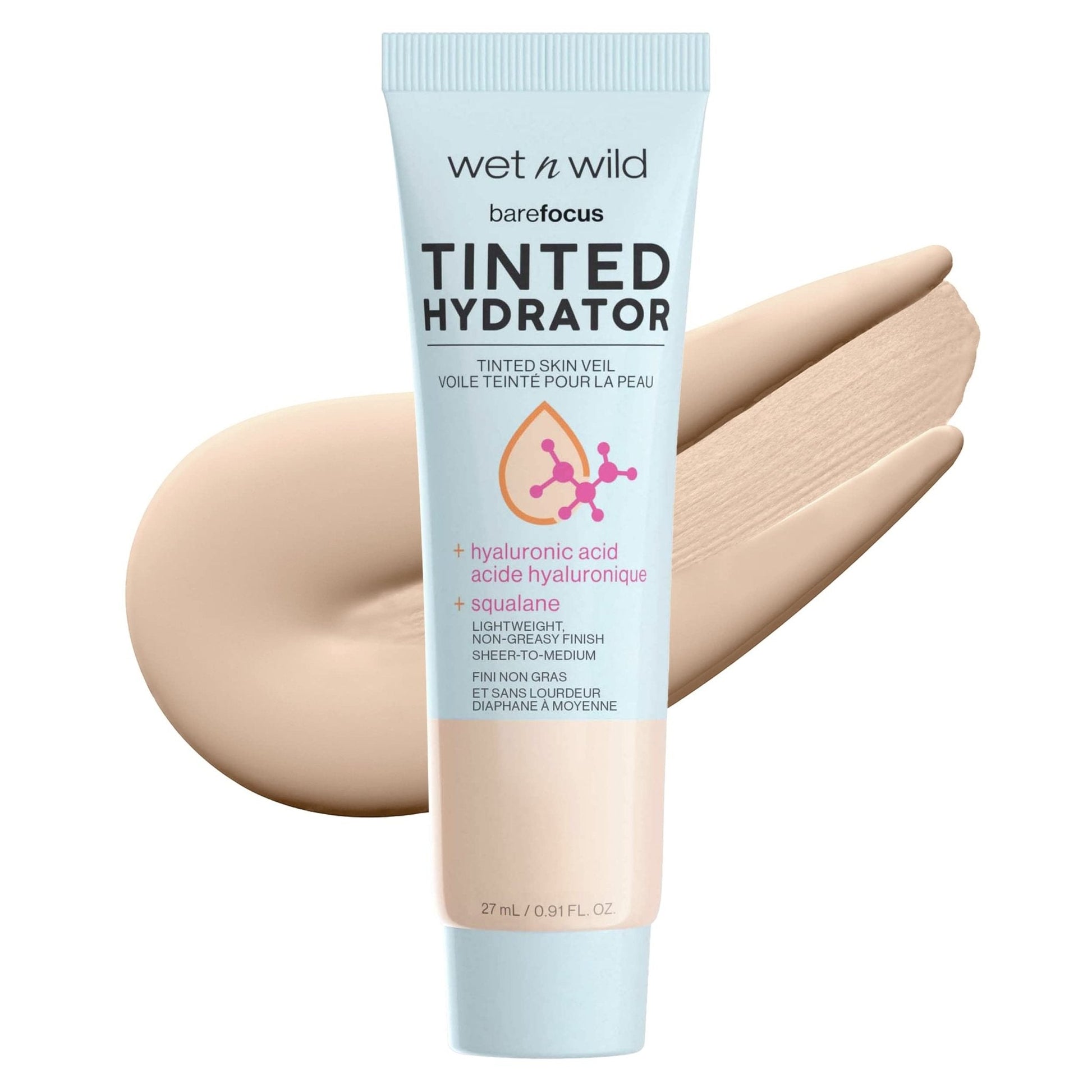 wet n wild Bare Focus Tinted Hydrator Tinted Skin Veil, Lightweight Buildable Coverage with Hyaluronic Acid & Vegan Squalane, Sheer-to-Medium Coverage - PrimeBioHealth - canada supplements