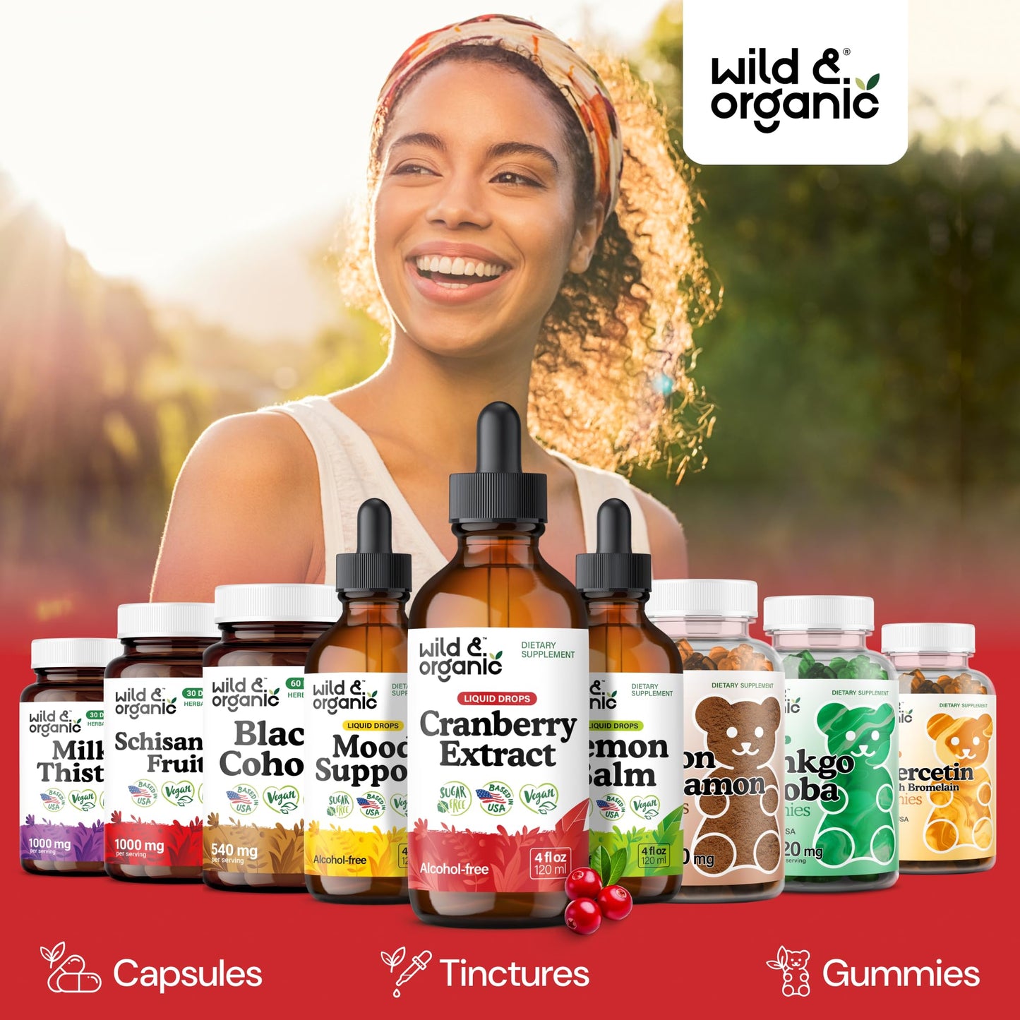 Wild & Organic Cranberry Concentrate Liquid Drops - Urinary Tract Support with Cranberry Supplement for Women & Men - 500 mg Extract per Serving - Vegan, Sugar & Alcohol-Free - 4 fl oz - PrimeBioHealth - canada supplements