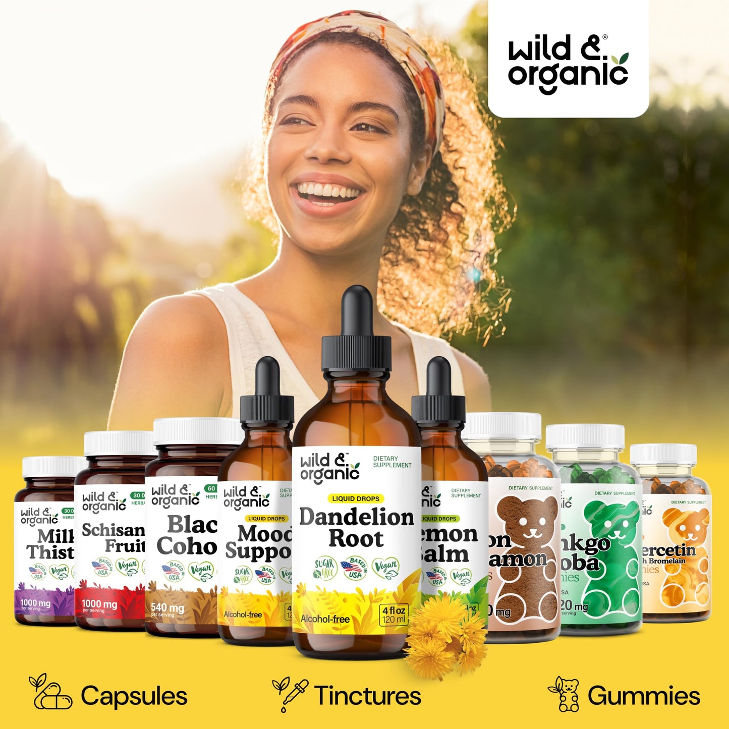 Wild & Organic Dandelion Root Extract Drops - Liver Cleanse Detox - Herbal Dandelion Tincture - Liver Support Supplement - Add to Tea - Vegan, Sugar & Alcohol-Free Liquid Drops - 4 fl oz - PrimeBioHealth - canada supplements