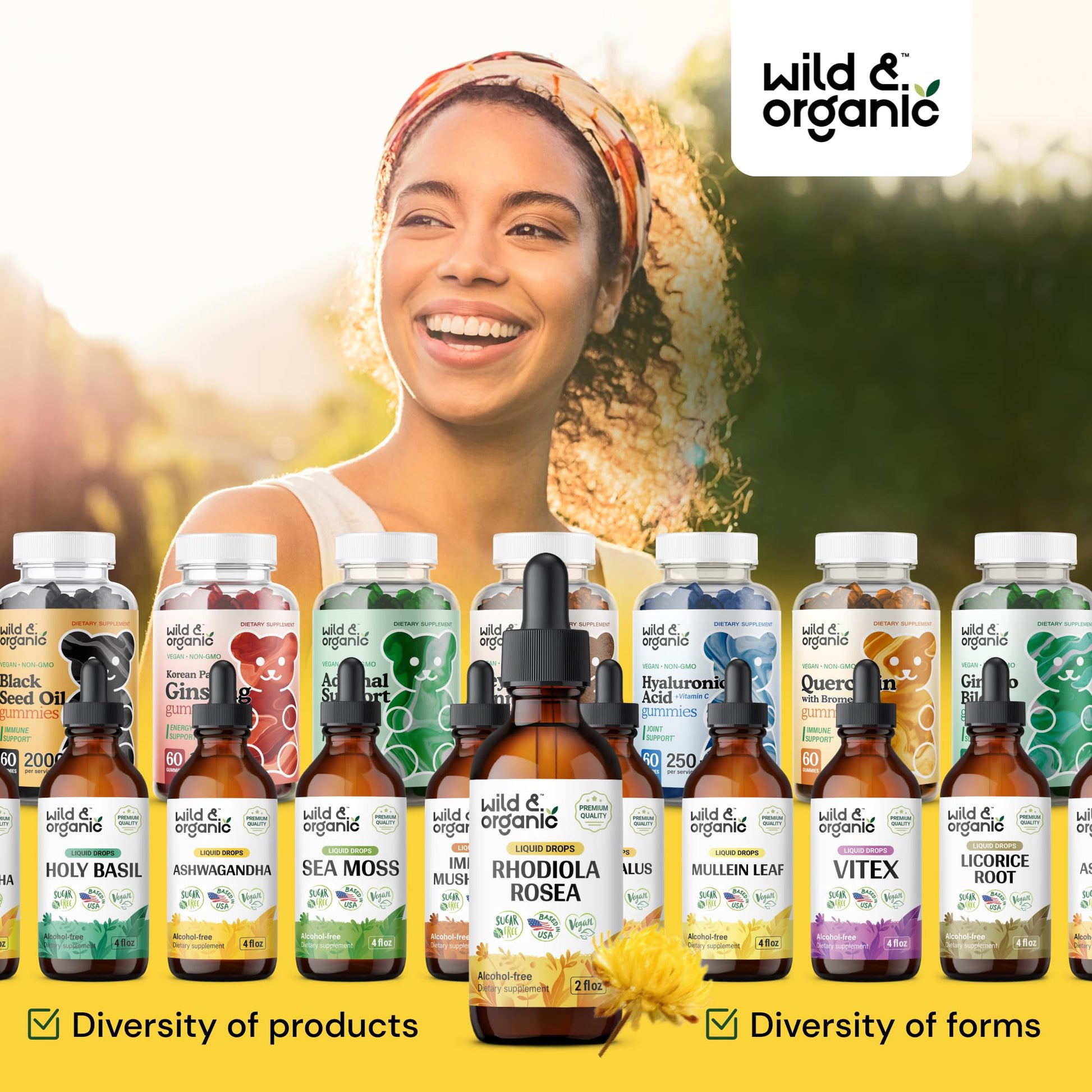Wild & Organic Rhodiola Rosea Tincture - Rhodiola Rosea Supplement for Mood Support - Relaxing Root Extract Liquid Drops - Vegan, Sugar & Alcohol-Free - 4 fl oz - PrimeBioHealth - canada supplements