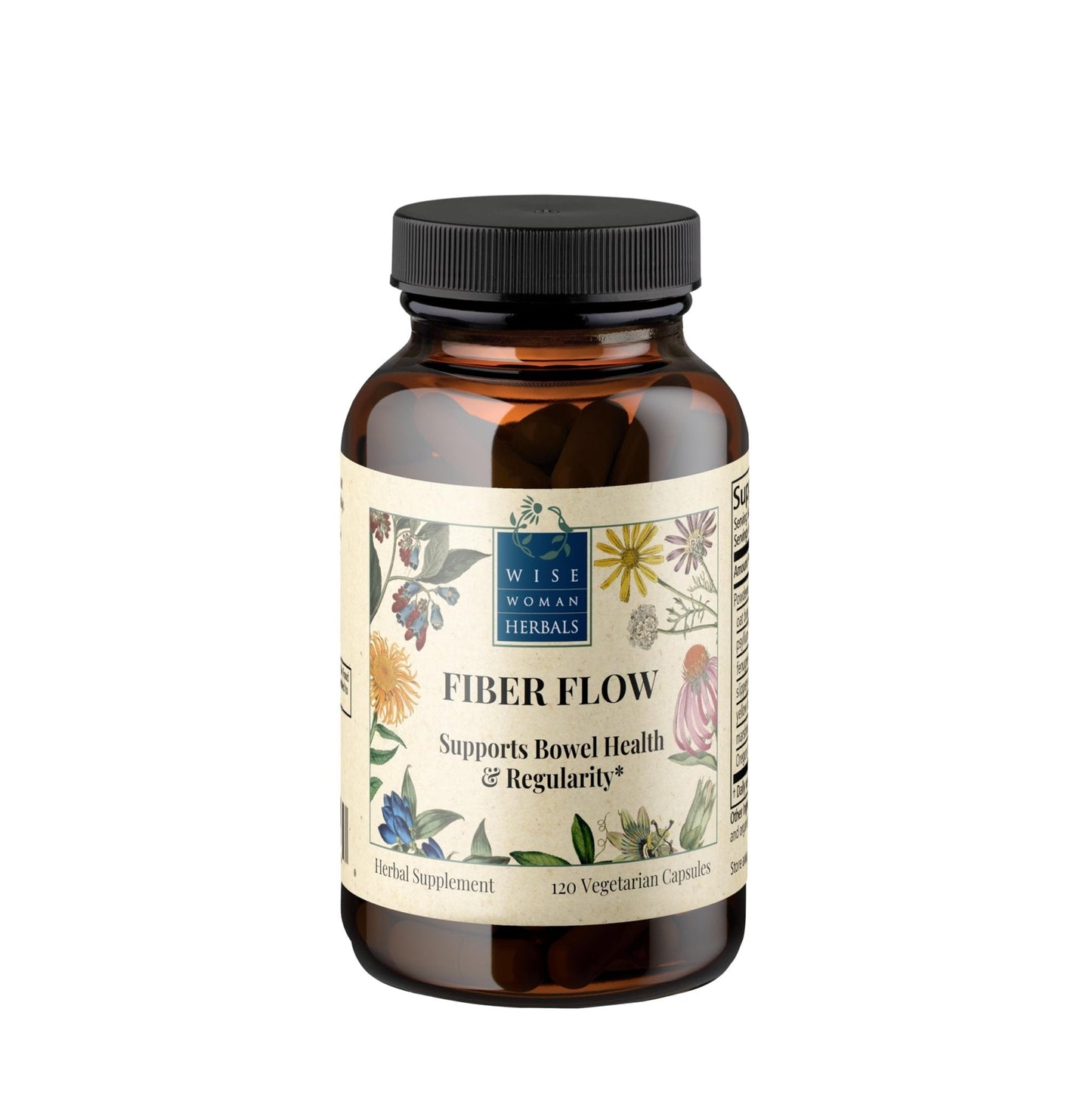 Wise Woman Herbals – Fiber Flow Capsules 120 Count – Supports Healthy Digestive Function, Gut Health, Bowel Health and Regularity - PrimeBioHealth - canada supplements