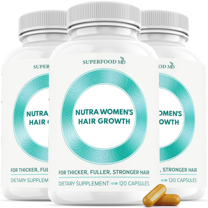 Women's Balance Hair Growth Supplements, Ages 45 and Up, Customer Proven for Visibly Thicker Hair and Scalp Coverage, Soy-Free, Made with 26 Ingredients including Beta Carotenes - 2 Month Supply - PrimeBioHealth - canada supplements