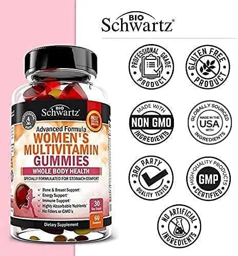 Women's Multivitamin Gummies with Vitamin A C B6 B12 D & E Vitamins for Immune Support - Gummy Multivitamin for Women - PrimeBioHealth - canada supplements