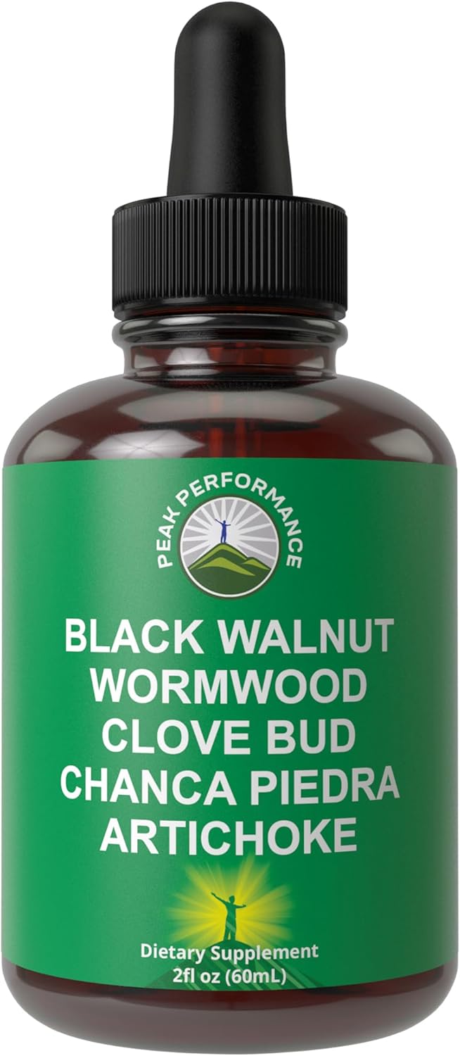Wormwood Black Walnut Clove Cleanse for Humans. Elimination Detox + Intestinal Support Liquid Tincture Supplement for Adults and Kids. with Artichoke and Chanca Piedra for Additional Benefits - PrimeBioHealth - canada supplements