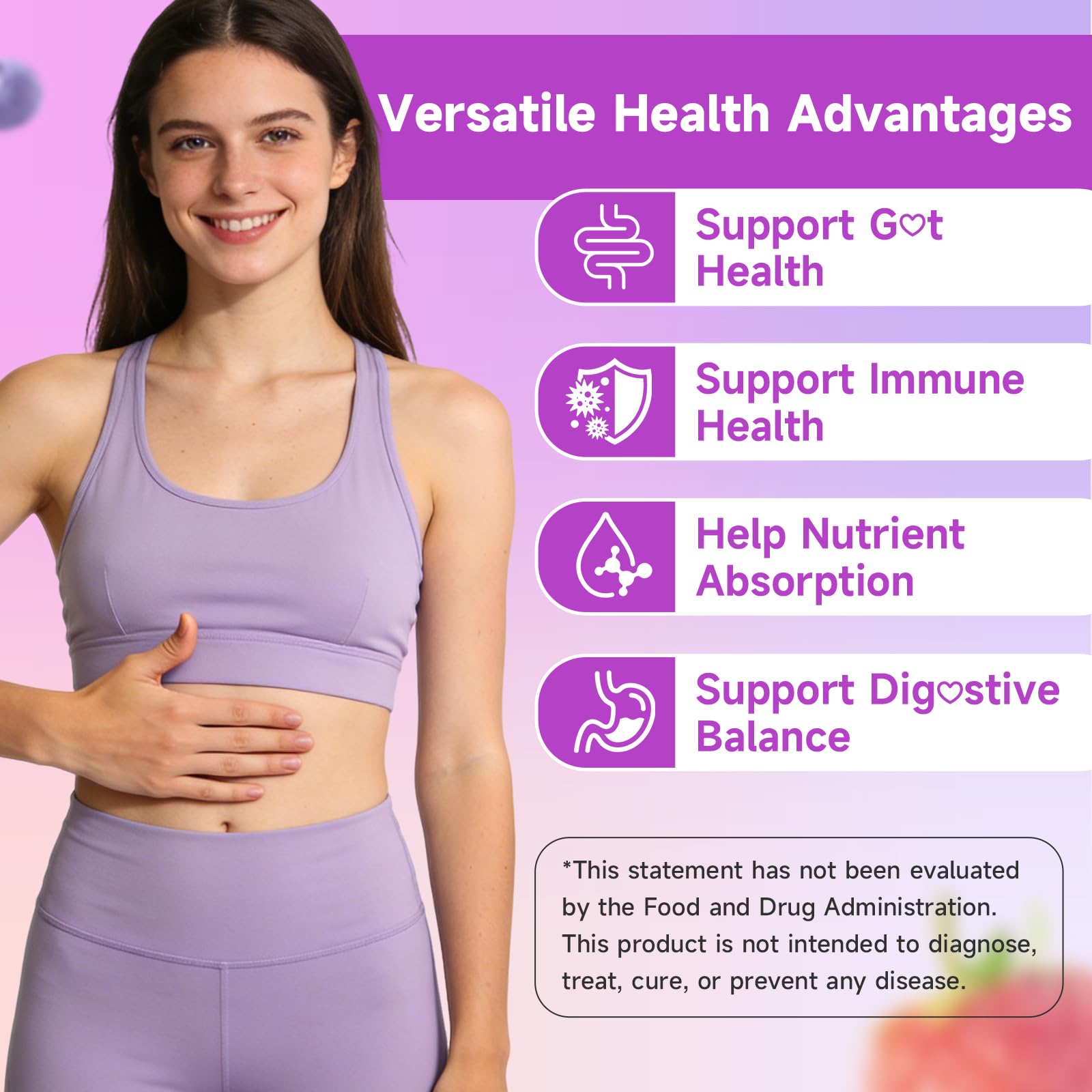 Youlikee 2 Pack Prebiotic + Probiotic Gummies for Women and Men, Probiotic Gummies Supports Gut Health, 5 Billion CFUs with Fibers, - PrimeBioHealth - canada supplements