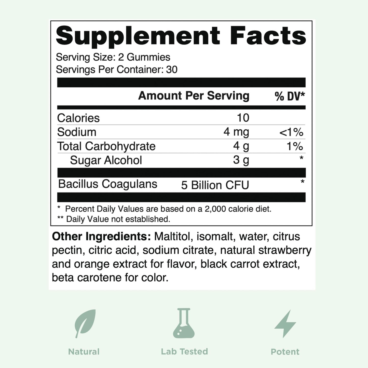 Yuve Natural Sugar Free Probiotic Gummies 5 Billion CFU, Helps with Constipation, Bloating & Leaky Gut - Vegan, Gluten-Free & Non-GMO - 60ct - PrimeBioHealth - canada supplements