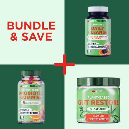Yuve Natural Sugar Free Probiotic Gummies 5 Billion CFU, Helps with Constipation, Bloating & Leaky Gut - Vegan, Gluten-Free & Non-GMO - 60ct - PrimeBioHealth - canada supplements