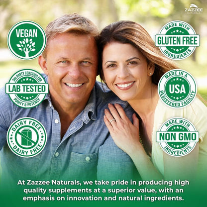 Zazzee Extra Strength Mullein Leaf 10:1 Extract, 120 Vegan Capsules, 4 Month Supply, Verbascum Thapsus, Respiratory & Lung Support, Certified Kosher, 100% Pure Leaf Powder, Non-GMO, Made in the USA - PrimeBioHealth - canada supplements
