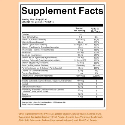 Zeniber MaayRuth Multivitamins Hair Growth| Liquid Multivitamin for Hair Growth | Biotin 10000mcg | Hair & Skin Support Supplement | - PrimeBioHealth - canada supplements