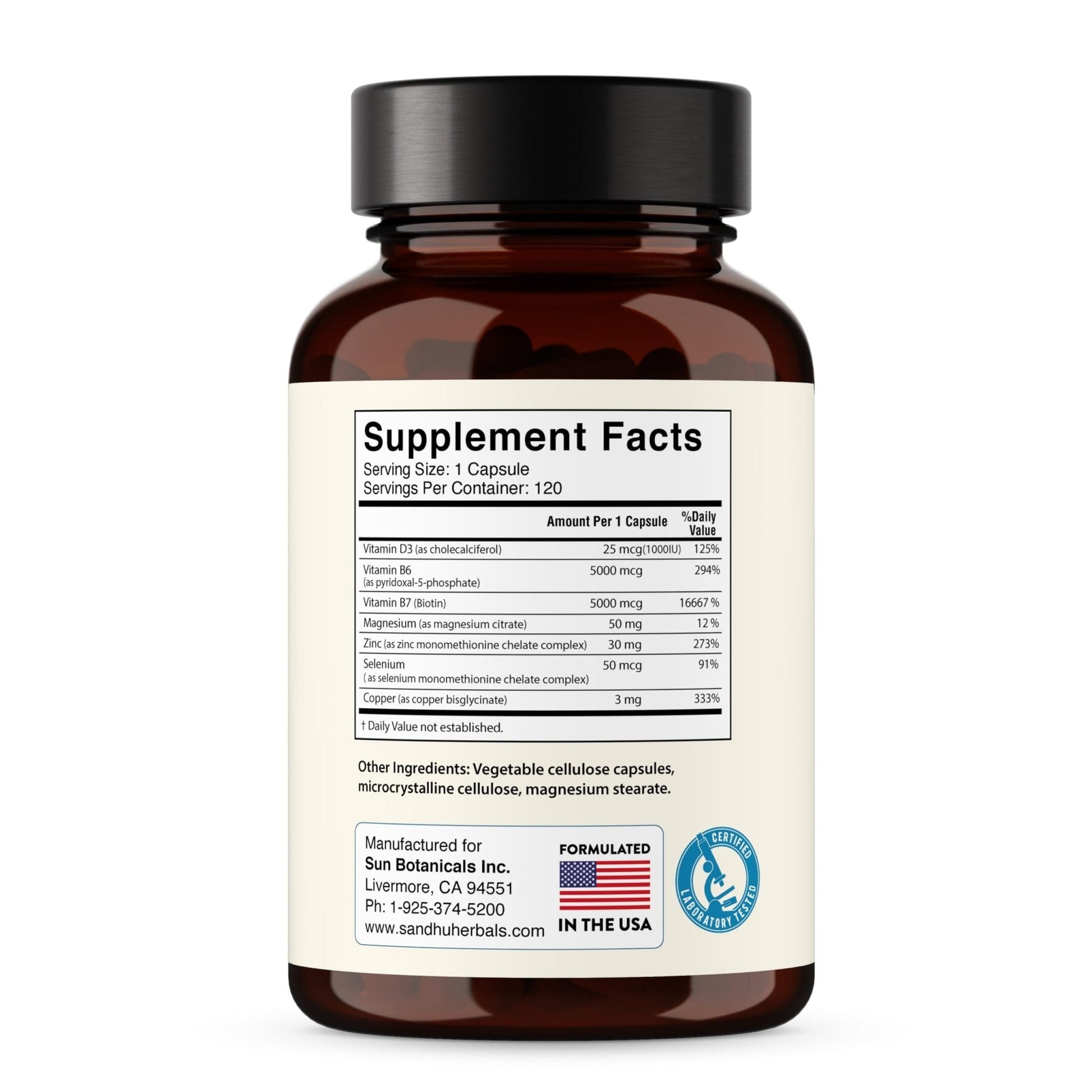 Zinc 30mg With Copper, Selenium & Vitamin D3 | 120 Capsules | Magnesium, Vitamin B6, Biotin | Absorbable Zink Supplements for Men & Women | Chelated Zinc - PrimeBioHealth - canada supplements