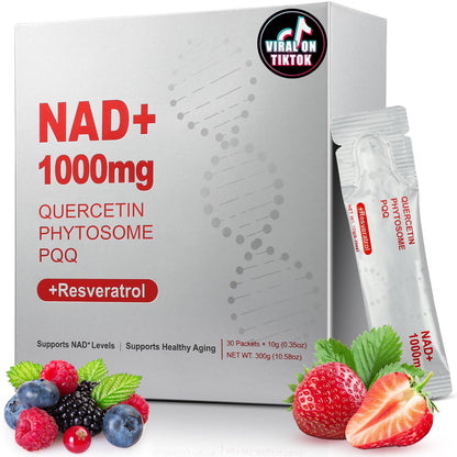 ZOROAHER 1000mg High-Potency NAD+ Liquid Supplement, Quercetin Phytosome & Resveratrol with PQQ, Boosts Cellular Energy - PrimeBioHealth - canada supplements